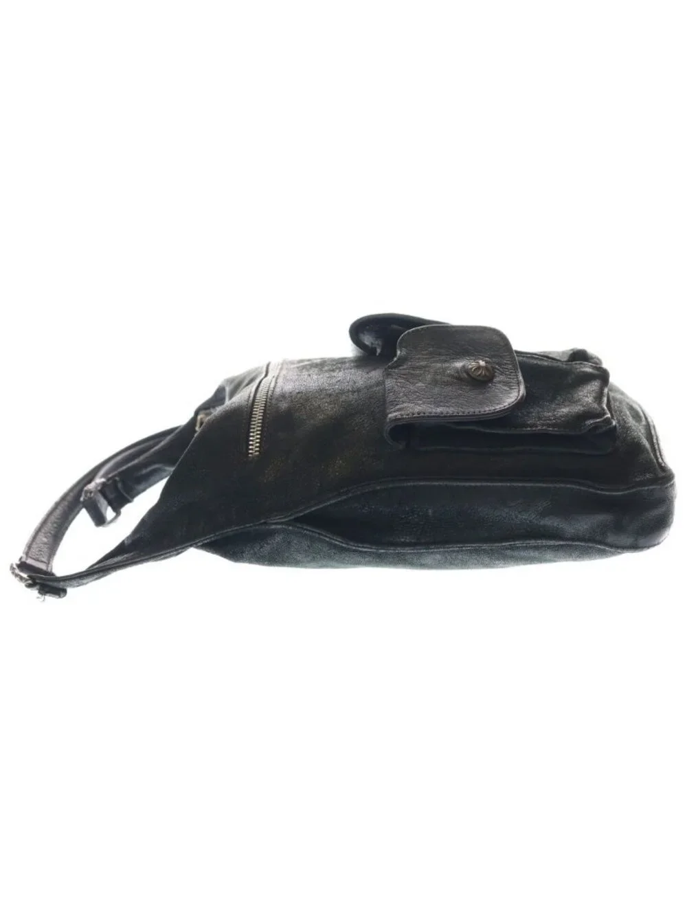 Chrome Hearts F-slinger Shoulder Bag Slinger Suede Black